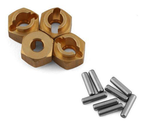 TRX-4M Brass Wheel Hexes (4) (4g)