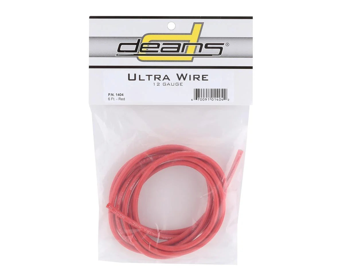 Deans Ultra Wire (Red) (6') (12AWG)